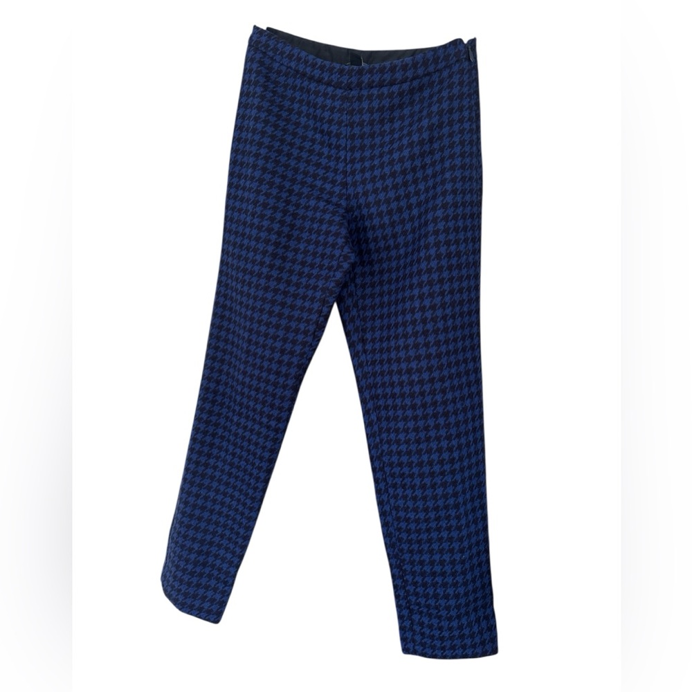 Tommy Hilfiger blue back Houndstooth Dress Pants wool blend size 2